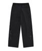 FALLETT Cut-Out Layered String Pants Black