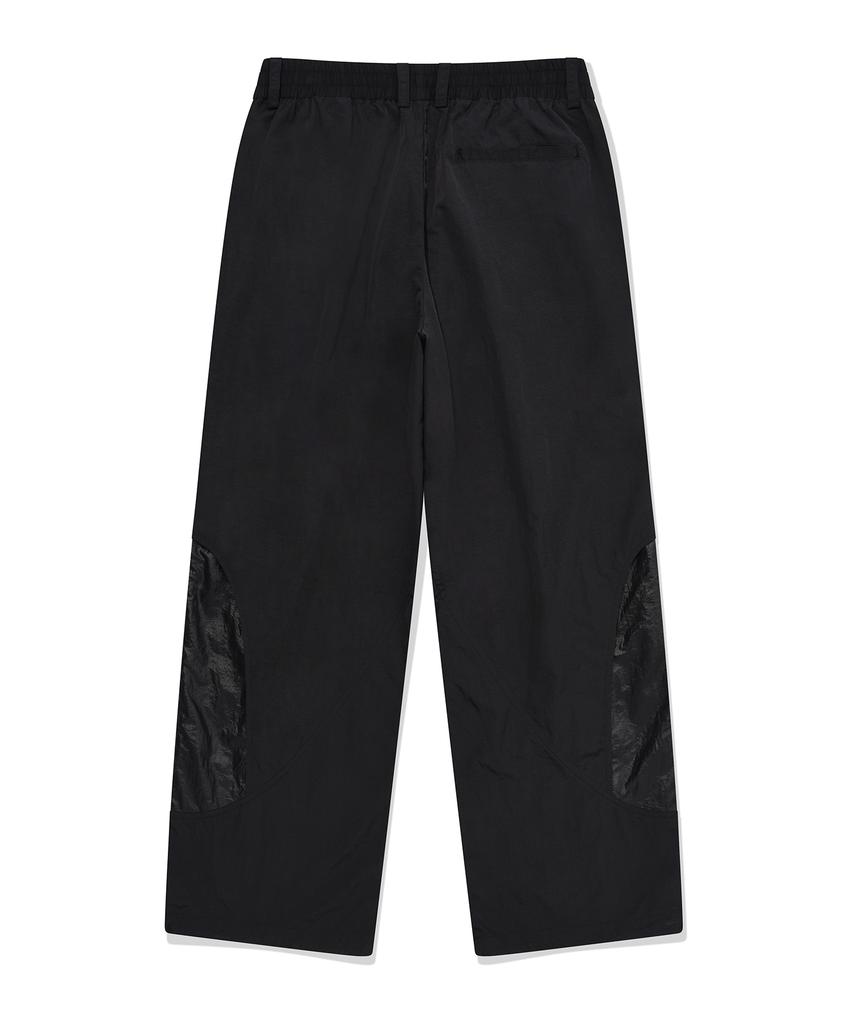 FALLETT Cut-Out Layered String Pants Black