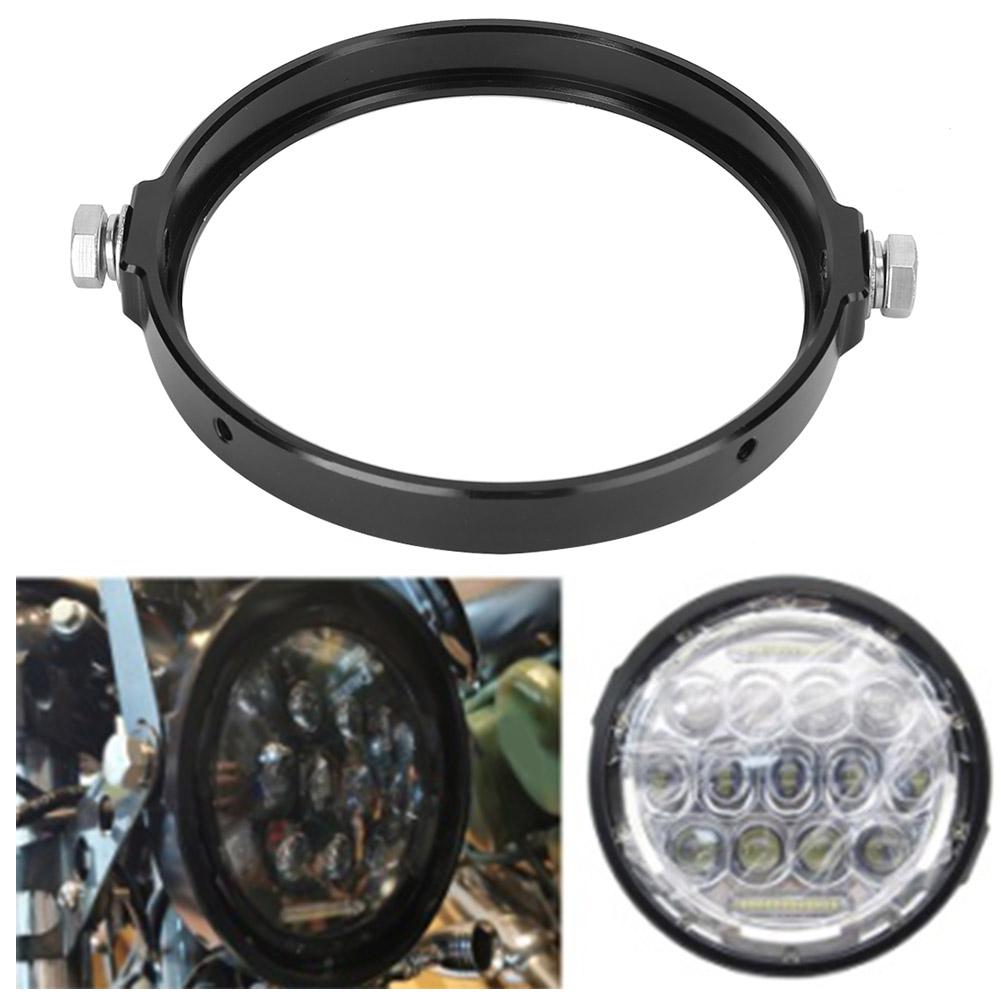 Aluminium Alloy   5.75in Round Headlight Mounting Bracket for Motorcycle Conversion