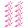 10Pcs Shrimp Soft Bait Fishing Lure Realistic Looking Vibrant Color Streamlined Shape Artificial Shrimp Lure Bait Fishing Gear10[cs