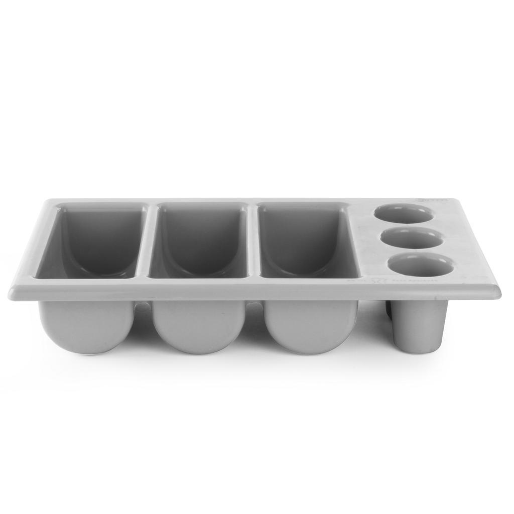 Cutlery Container GN 11 6-piece Gray Hendi 552353
