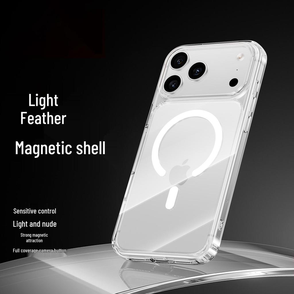 iPhone 17 Pro Max Magnetic Transparent Case with Drop Protection