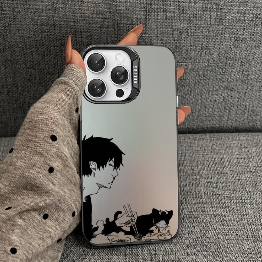 Anime Ao no Exorcist Okumura Rin Phone Case For iPhone 16 15 14 13 12 11 Pro Max X XR XSMAX 8 7 Plus Matte Shockproof Back Cover