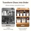 2pcs Anti-slip Under Sink Organizer Space Saving Snack Seasoning Basket Curved Storage Box  Bathroom
