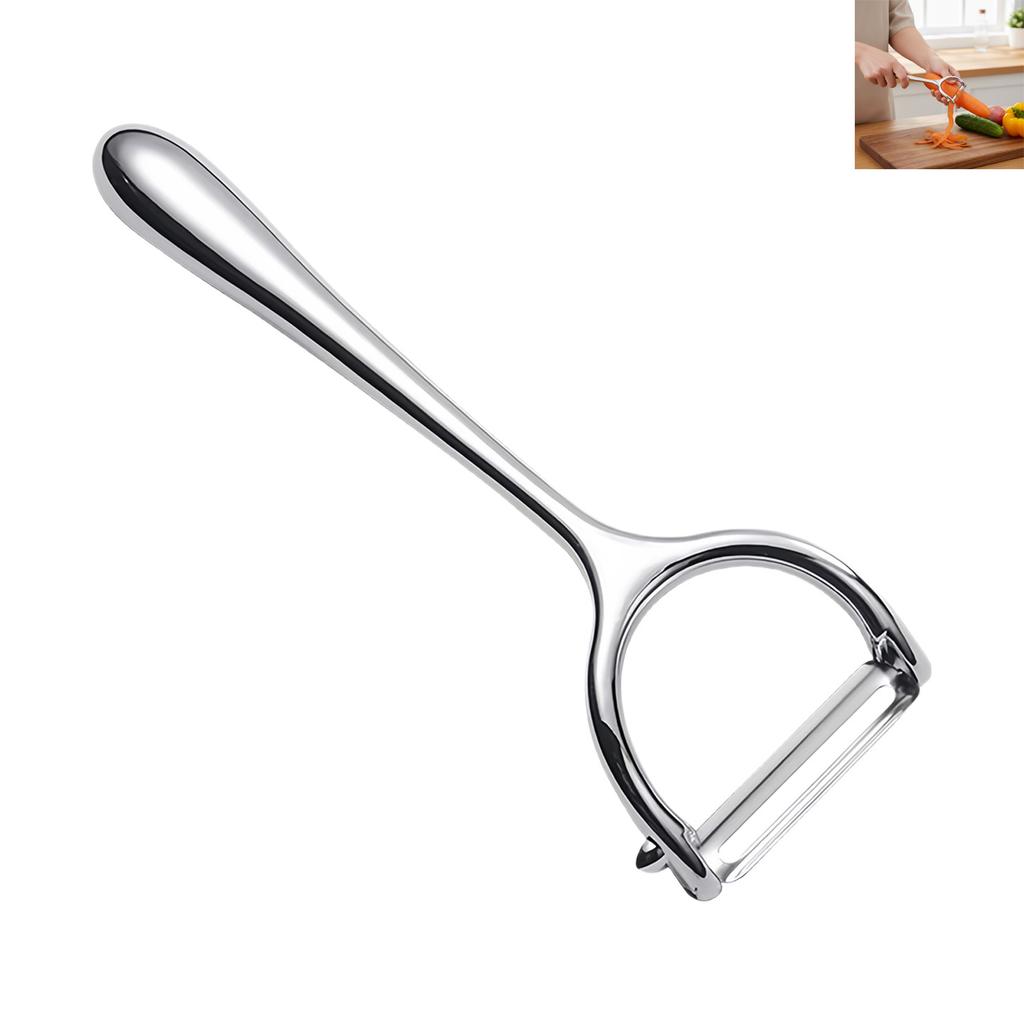 Vegetable Peeler with Plastic Handle and Stainless Steel Blade for Potato Apple Carrot