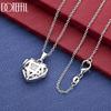 Collana con Ciondolo a Cuore in Argento Sterling 925 con Zircone AAA Gioielli alla Moda