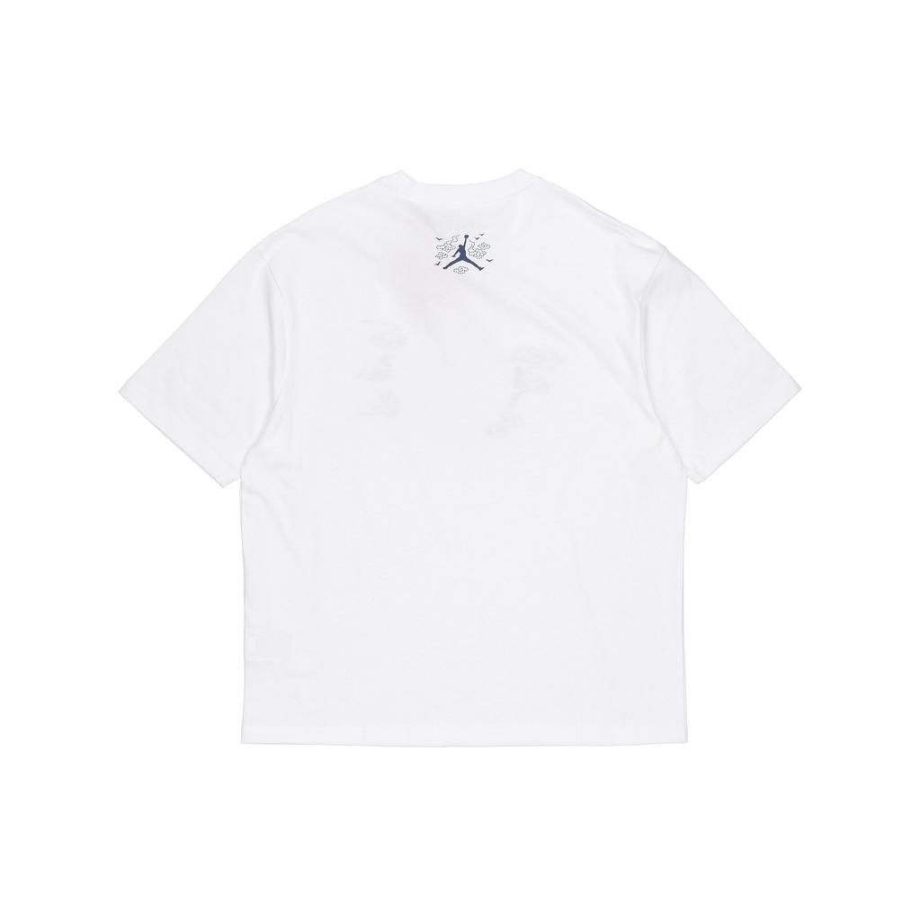 Jordan Printed Crew Neck Short Sleeve T-Shirt Men Tops White DO4089-100