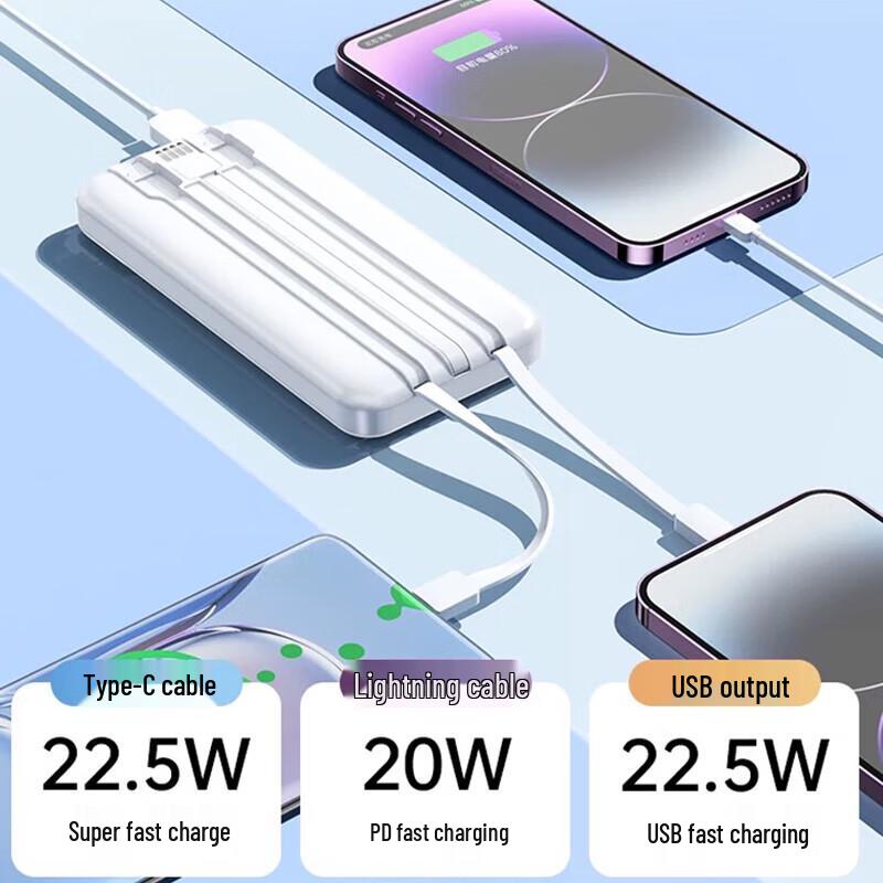 Shizukoo Fast Charge Power Bank, Earphones & Charger Kit
