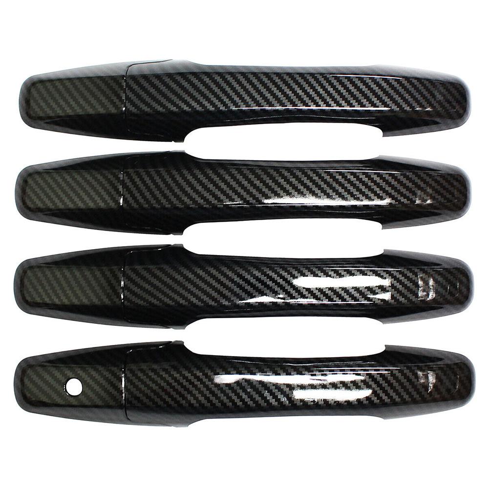 

4 шт./компл. дверная ручка, крышка, аксессуары, декор из углеродного волокна