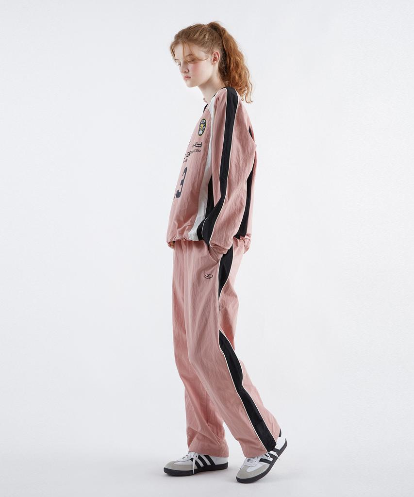 CGP Synthetic Fiber Color Block Sports String Pants_Pale Pink
