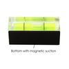 Magnetic Level with Graduation, Mini Level, Magnetic Level, Magnetic Bubble Level, Record Level, 45 Degree/Vertical Measurement, Made of ABS and Acryl