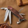 VICTORINOX Ranger Wood 55 Swiss Army Knife for Outdoor Large Locking Bottle Compact Emergency and Knife Knife, Multi-Function Activities, Blade,