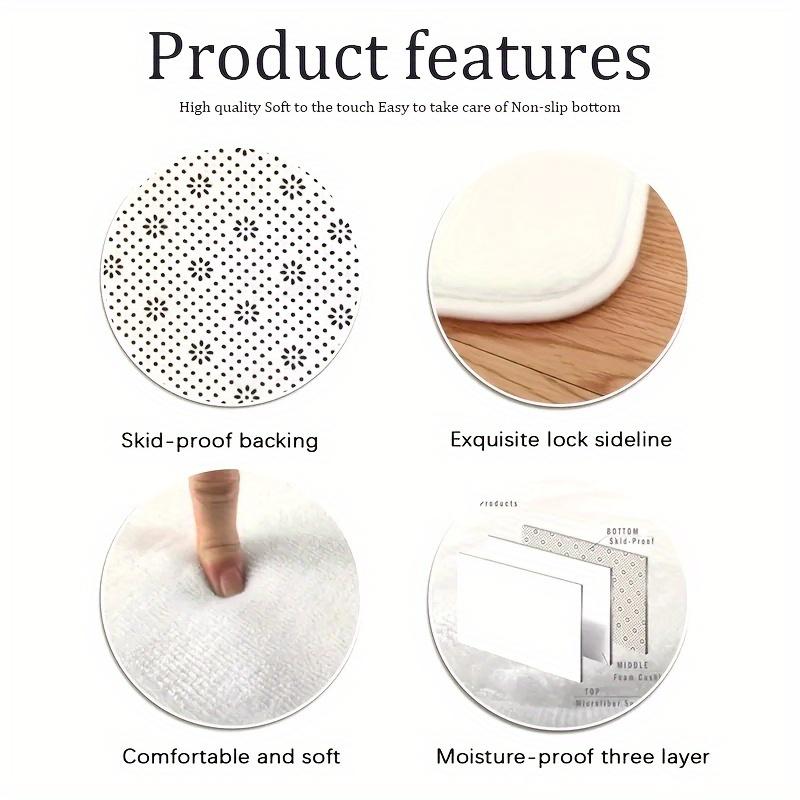 1Pcs Farmhouse Rooster Hen Pattern Floor Mat Modern Kitchen polyester Rug Non-Slip Colorful Indoor Carpet, For Home Bathroom Bedroom Living Room Decor