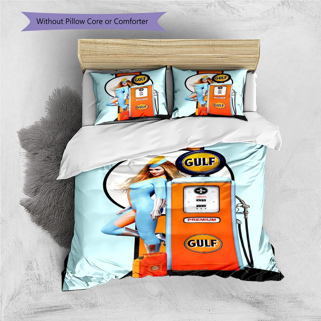 Cartoon Pattern Bedding Quilt Set Quilt Cover Pillowcase Home Decoration Birthday Gift (1 * duvet cover + 2 * pillowcase, without core)