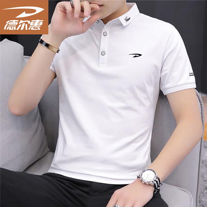 Мужская летняя деловая повседневная рубашка-поло Deerhui 2XL