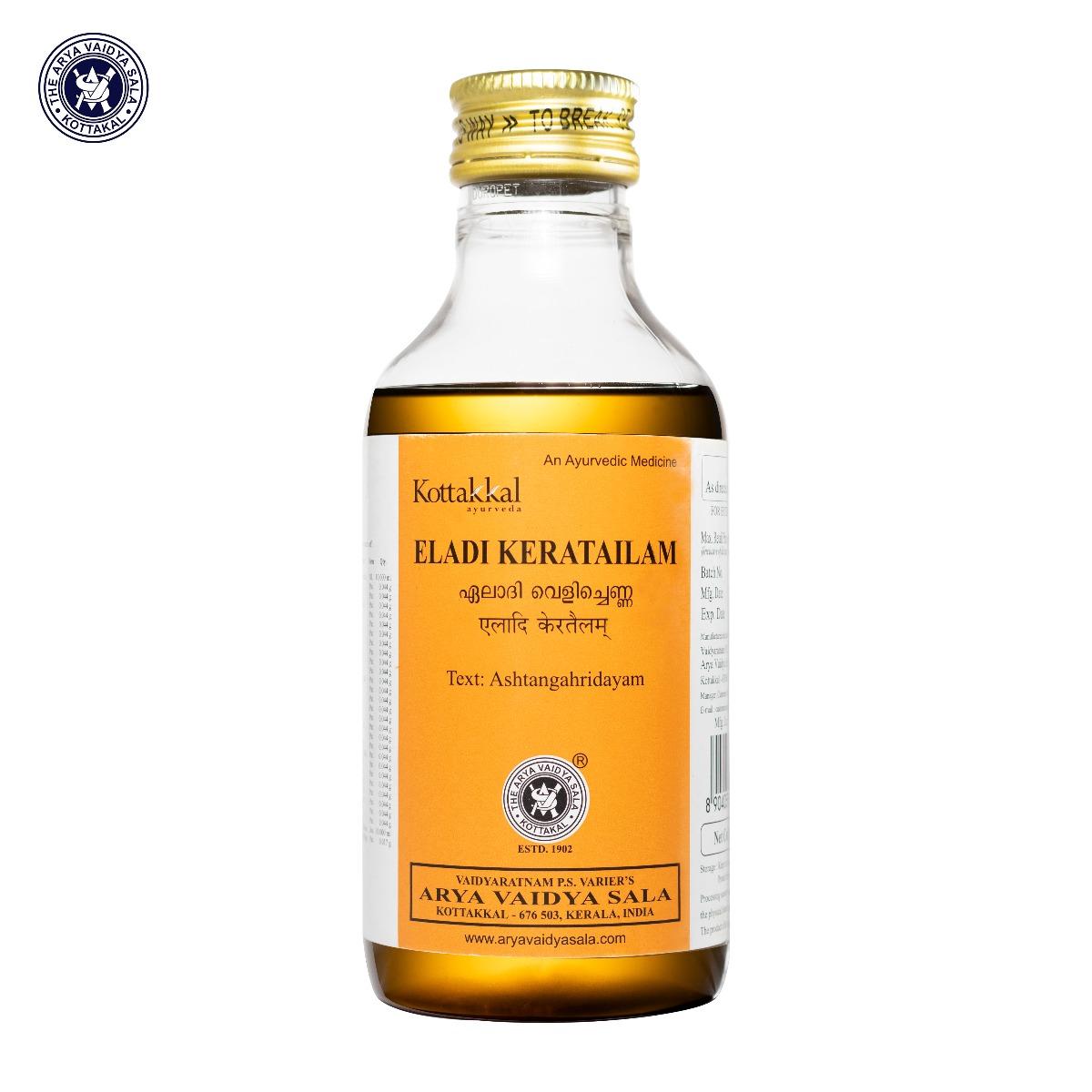 

Kottakkal Ayurveda Eladi Keratailam 200 ml Coconut Oil Base Skin And Hair Care Oil For Smooth Nourished Feel Radiant