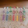 60Pcs Keychain Set with Beadable Metal Blanks Resealable Pouches and Thank You Cards for Crafting Keyrings Jewelry