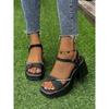 Casual Loafers with Thick Heels, High Heels, Beach Shoes, Women's Sandals Devotion