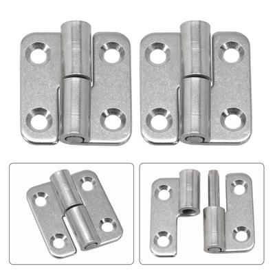 Detachable Hinge Slip For Cabinets Wardrobes Doors 304 Stainless Steel Door Connector Flat Hinge Furniture Hardware