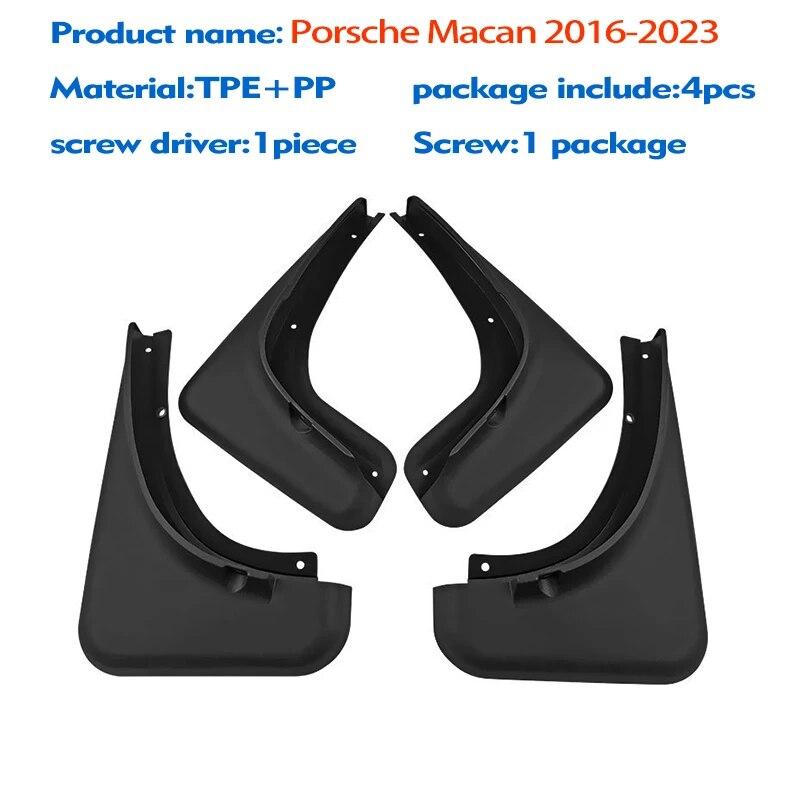 

Передние и задние 4 шт. для Porsche Macan 2014 2015 2016 2017 2018-брызговики на крыло, брызговики, автомобильные аксессуары, брызговик MACAN-black