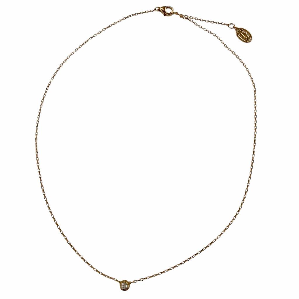 Great Cartier Necklace Damour SM Small Brilliant cut Pink gold 750 Used
