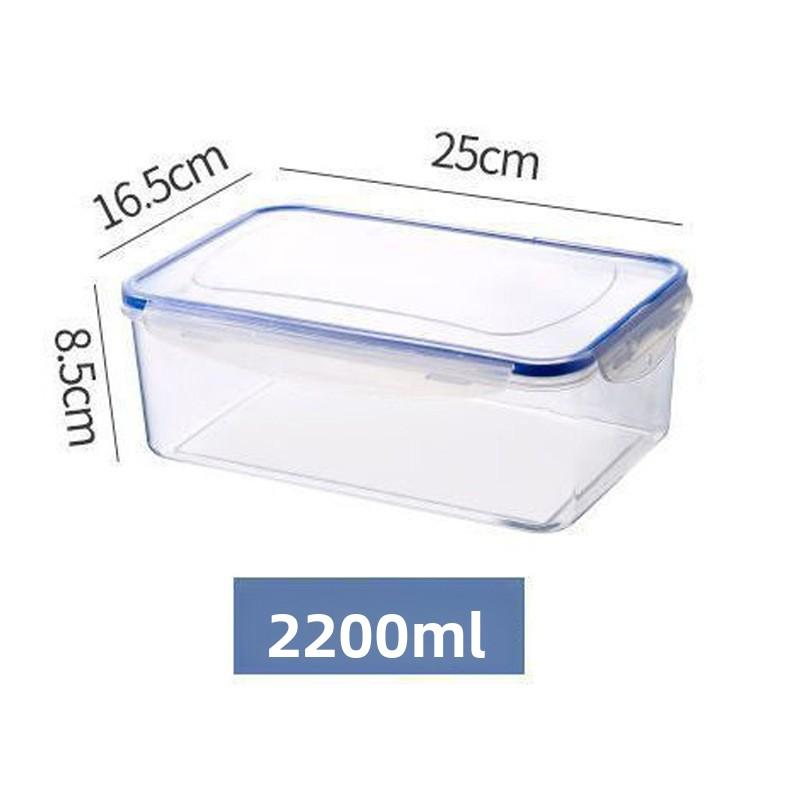 Sealed Five-grain Refrigerator Storage Box, Thickened Food Freezing Storage Box, Kitchen Square Transparent Box, Fresh-keeping Box