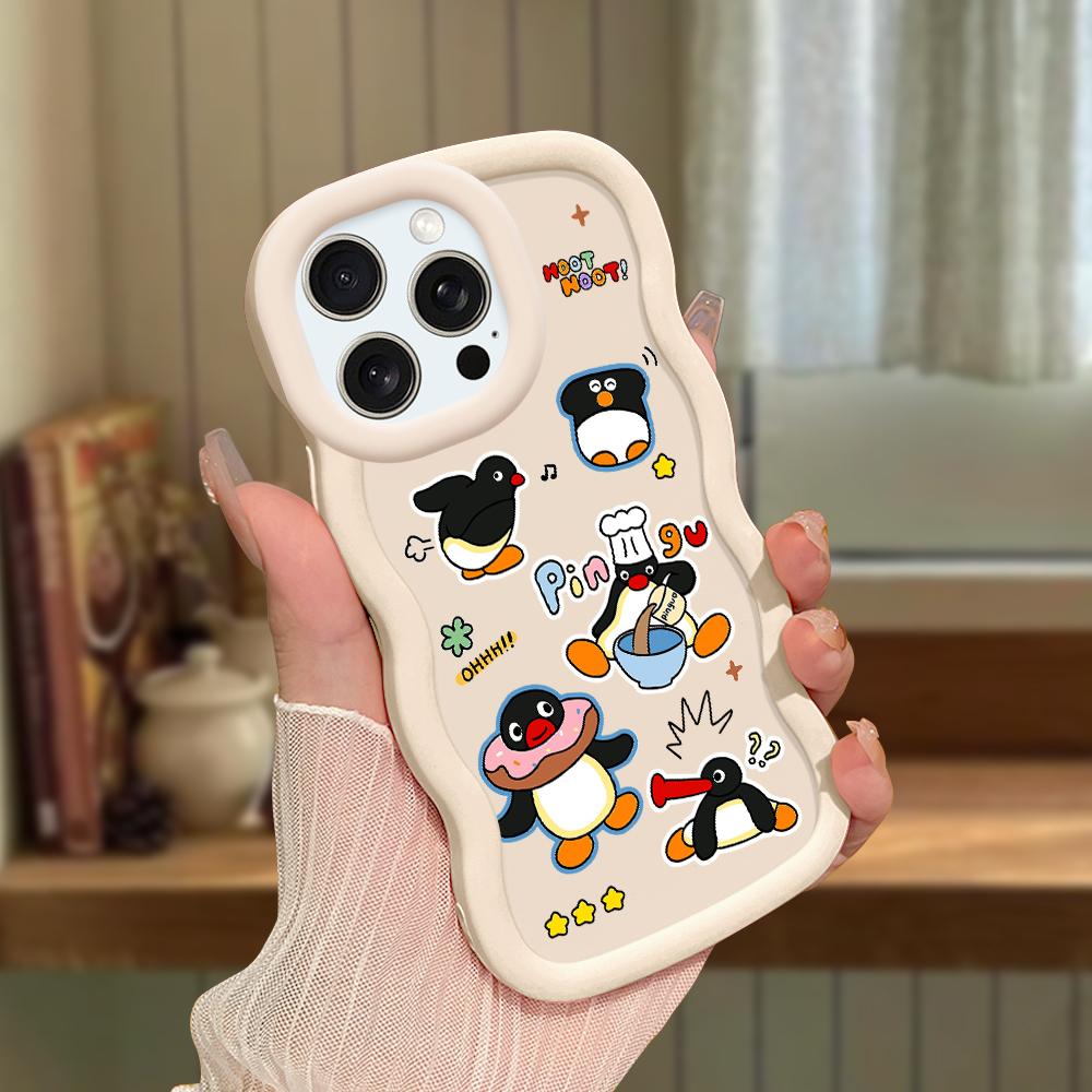 Big Wave Edge Weiches Silikonmaterial Macaron-Telefongehäuse Stoßfestes Schutzgummigehäuse für iPhone Samsung Huawei Honor Xiaomi Redmi OnePlus Moto