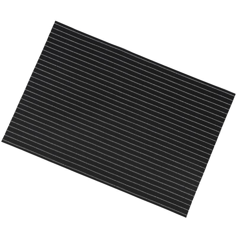 Nordic Style PVC Heat-Resistant Black & White Table Mat 30x45 cm