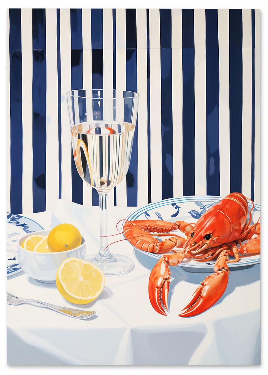 

Plakat homar rak restauracja 30x40 cm