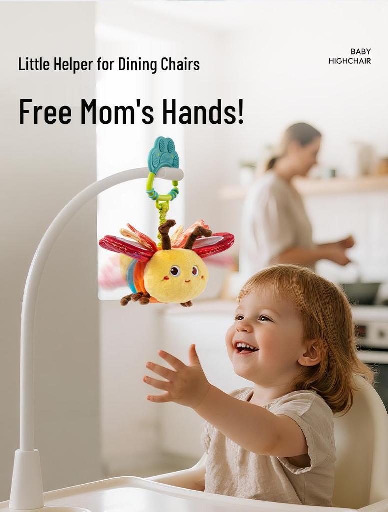 Jollybaby Insect Plush Hanging Mobile - Soothing Crib and Stroller Toy for Babies 0+