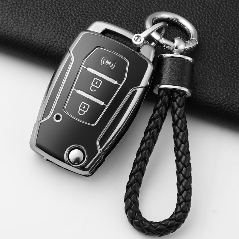 Soft Tpu Car Key Case Cover Shell For Ssangyong Kyron 2 Sanka Actyon Korando Tivoli 3 Buttons Smart Keyless Keychain Accessories