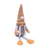 Year Round Decorative Figurines Christmas Gnome Plush Decoration with Long Legs, Faceless Handmade Fabric Cozy Winter Home Decor Doll
