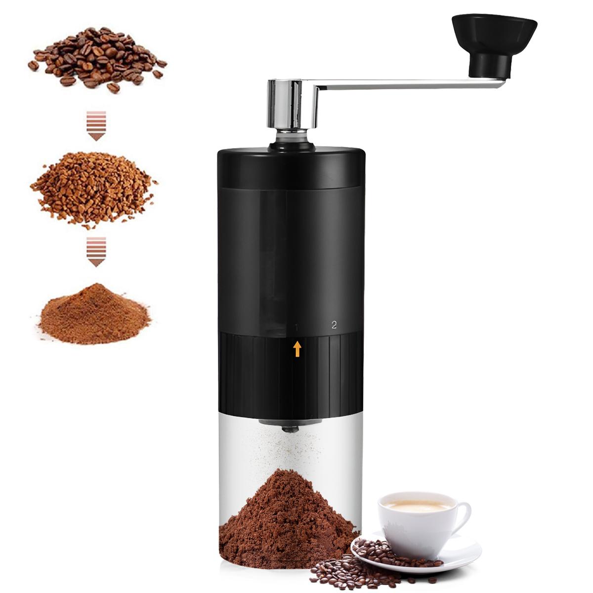Manual Coffee Bean Grinder Detachable And Adjustable 5-Stage Portable Manual Grinder Hand-Cranked Coffee Grinder Kitchen Tools