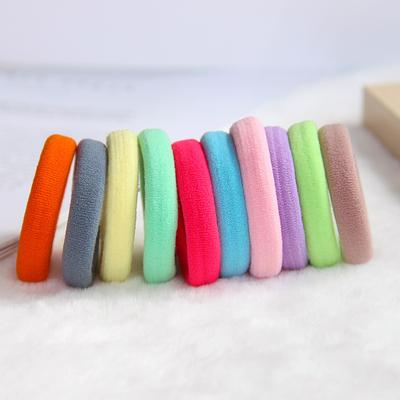 High Quality Hair-free Towel Ring High Elastic Foundation 4CM Hair Ring Adult High Paytail Headband Rubber Tendon