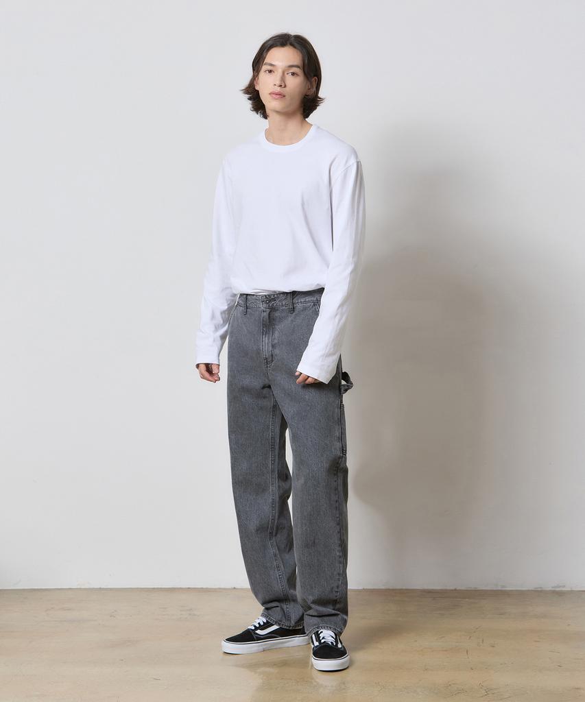 RYUL+WAI Denim Carpenter Pants Gray K5