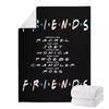 Friends Flannel Blanket Tv Blanket Digital Printing Sofa Home Bedroom Direct Supply