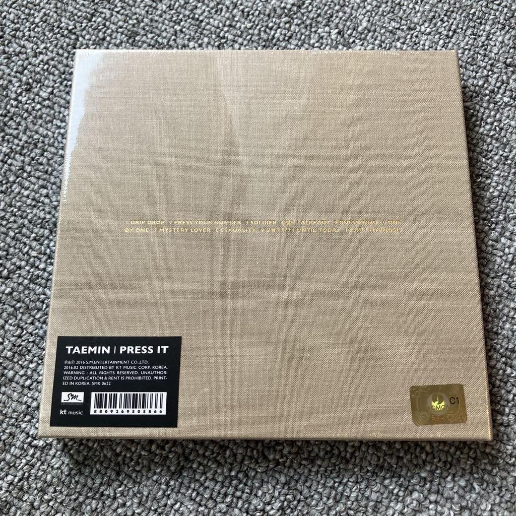 [USED] SHINee Taemin Press It Korean Edition Taemin