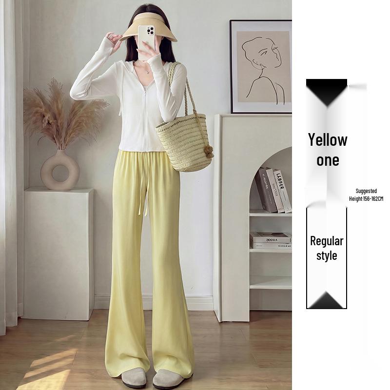 Petite Women's 2025 Slimming High-Waisted Micro-Flared Long Pants