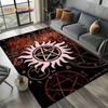 3D SPN Supernatural Sign Dean Sam Carpet Rug for Living Room Bedroom Home Sofa Decoration,Kids Play Area Rug Non-slip Floor Mat