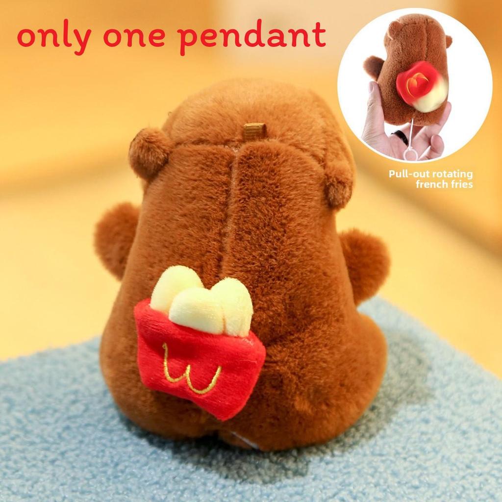 

Capybara Stuffed Animal Plush Pendant With Rotating Turtle Design For Kids SpinFries