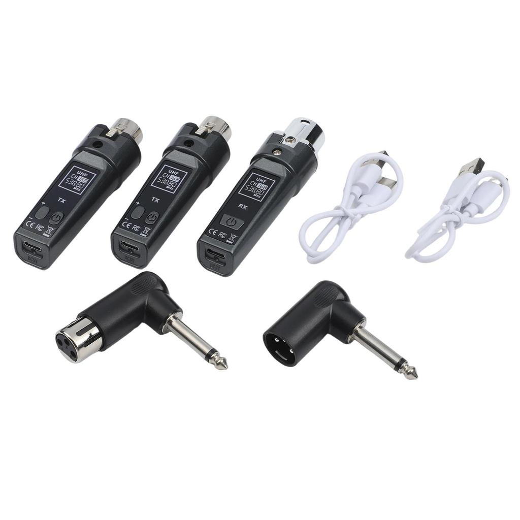 1 Set 2.4G Wireless Microphone System Wireless XLR Transmitter Receiver For Musicians & Mixers Microphones