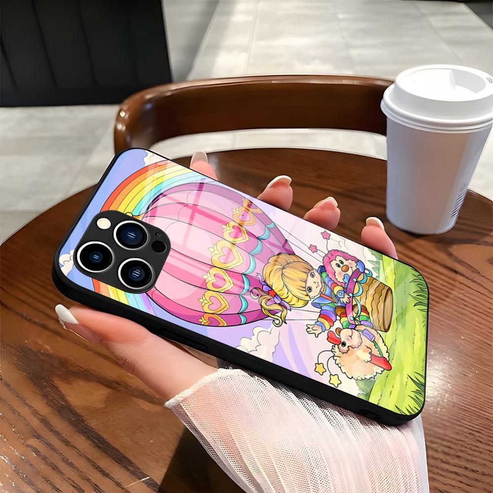 Cartoon R-Rainbow Brite Phone Case For IPhone 17 Pro Max 15 Pro 16 14 Plus 12 13 Mini 11 Pro Shockproof Glass Cover
