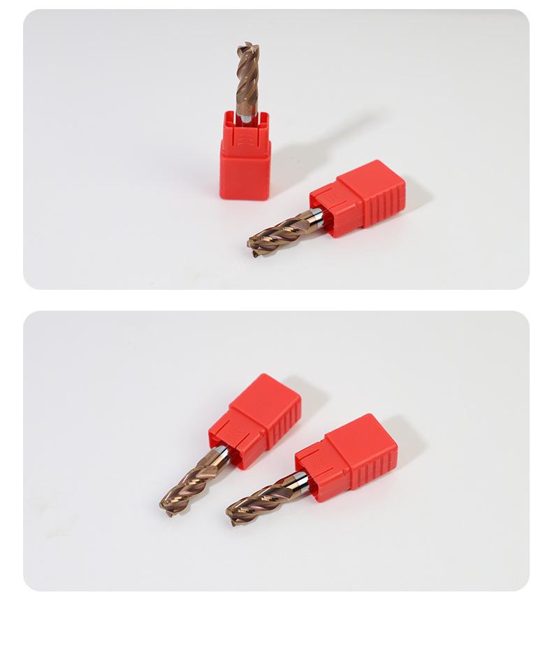 55-Degree Carbide Bull Nose End Mill with Wear-Resistant Coating for CNC Routers
