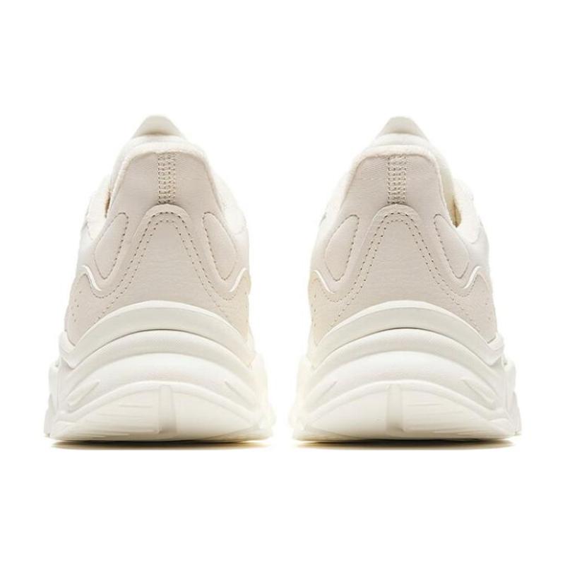 Anta Little Millennium Slip Resistant Thermal Low Top Casual Shoes Women's Ecru Sneakers 922348826-4