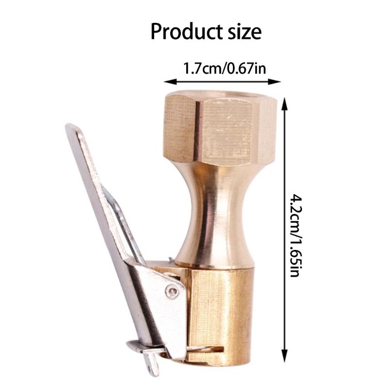 Universal Brass Tire Inflation Nozzle Connector Quick Release Fitting For Emergency Car Motorcycle And Bike Air Pumps Use