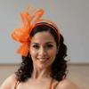 Vintage Elegant Fascinator Hair Hoop Solid Color Dance Performance Hairband  Daily