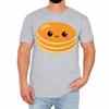 Uroczy T-shirt Męski z Naleśnikiem Zabawny Miłośnik Jedzenia Retro Nowość Prezent Urodzinowy