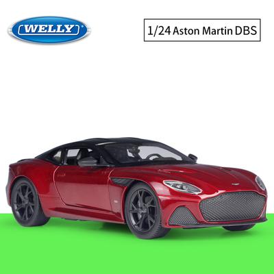 Schaal 1/24 WELLY Aston Martin DBS Superleggera Legering automodel Diecasts Metalen speelgoedvoertuigen Automodel Hoge simulatiecollectie Kindercadeaus