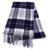 Britisch Design Tartan Karomuster Lammwollschal für Damen, NEUE FARBEN UK Design, Weicher Warmer Winter-Schal Stola, Silber Bannockbane