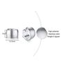 Minimalist Hoop Earrings for Women,Small Simple Glossy Stainless Steel Circle Earrings,Lady Chic Casual Round Street Ear Jewelry